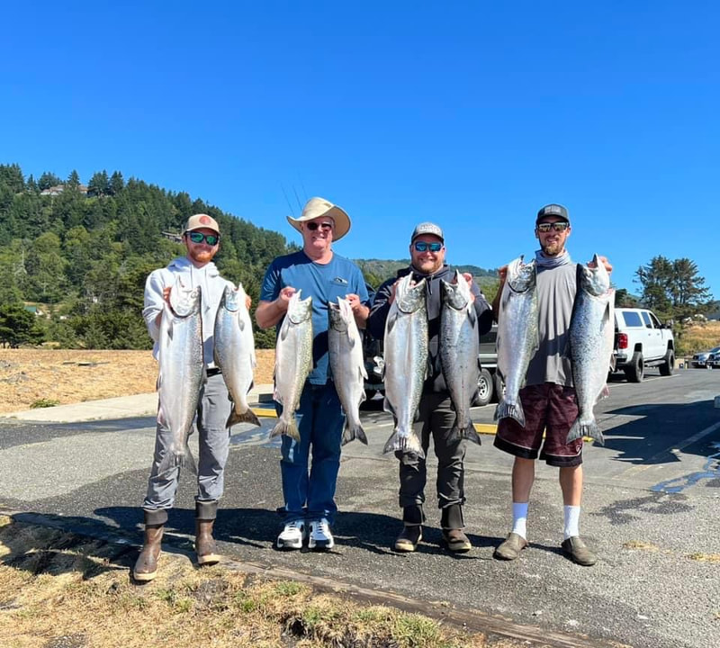 Limits of King Salmon in Gold beach fishing with Ryan Tripp